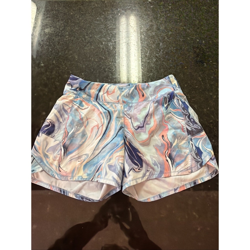 Athleta Girl Sz L (12) Shorts Brief Liner Athletic Gym Activewear Workout Summer